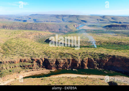 Vista aerea di El Questro Wilderness Park, regione di Kimberley, Western Australia, WA, Australia Foto Stock