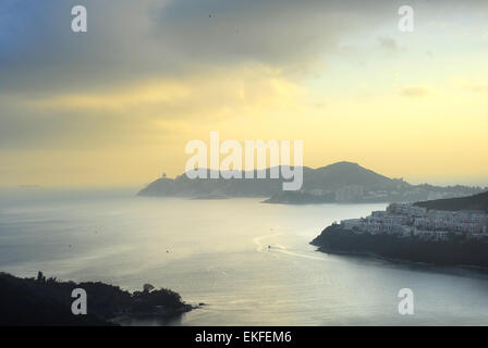 Nuovi Territori di Hong Kong sulla Ocean Beach Foto Stock