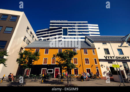 Ristoranti a Kaigata, Clarion Hotel il bordo, Tromsø, Norvegia, Scandinavia, Europa Foto Stock