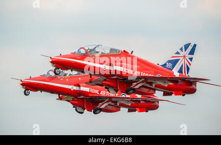 RAF frecce rosse Display team a RIAT 2014 Foto Stock