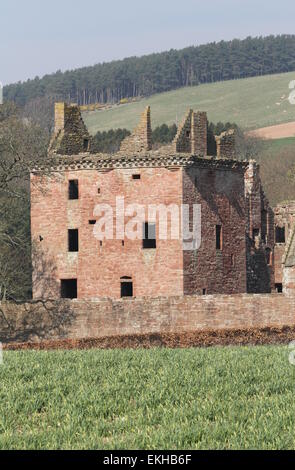 La rovina del castello edzell scozia aprile 2015 Foto Stock