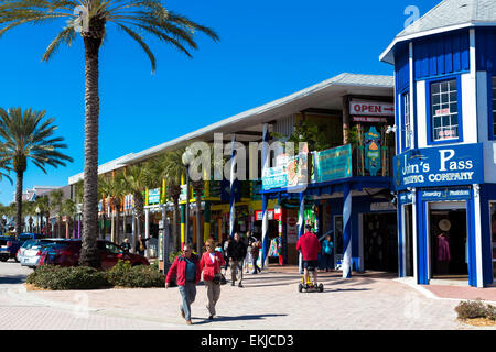 John's Pass Village, Madeira Beach, Florida Foto Stock