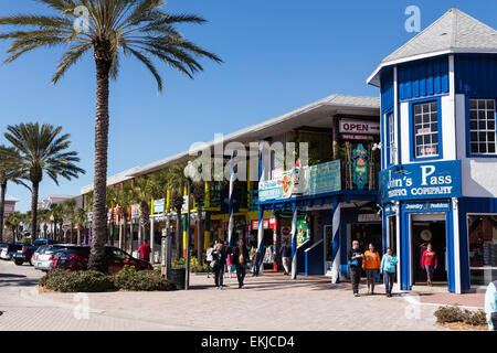 John's Pass Village, Madeira Beach, Florida Foto Stock