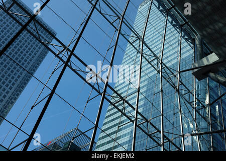 Edifici per uffici, Canary Wharf, Londra, Inghilterra Foto Stock