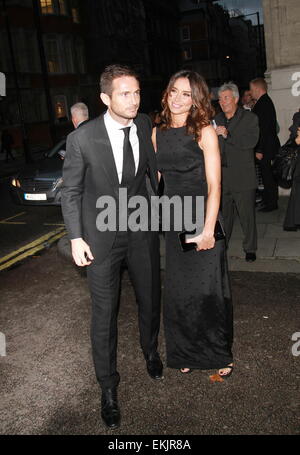 Il 2014 Pride of Britain Awards tenutosi presso la struttura Grosvenor House - all'esterno degli arrivi con: Frank Lampard,Christine Bleakley dove: Londra, Regno Unito quando: 06 Ott 2014 Foto Stock