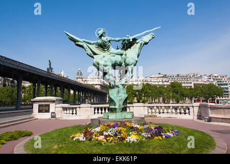 Viaduc de PASSY Parigi Francia in Primavera tempo di Maggio 2008 Foto Stock