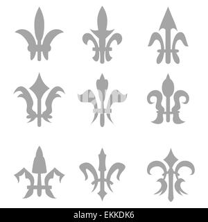 Fleur de Lis impostato Foto Stock