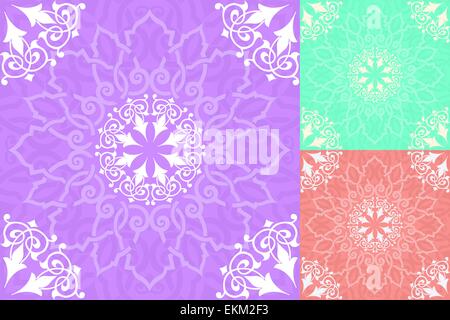 Sfondo con seamless pattern in stile islamico Illustrazione Vettoriale