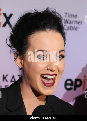 KATY PERRY American cantautore in aprile 2015. Foto di Jeffrey Mayer Foto Stock