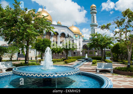 Jame'asr Hassanil Bolkiah moschea, Bandar Seri Begawan, Brunei Foto Stock