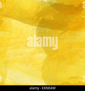 Acquerello giallo perfetta configurazione di sfondo per progetti artistici. Foto Stock