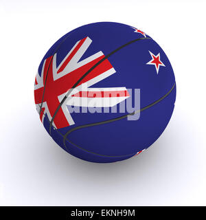 Nuova Zelanda Basket su bianco Foto Stock