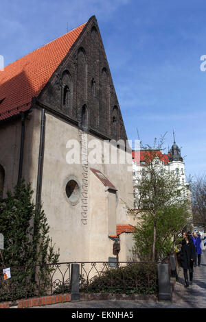 Sinagoga Vecchia-Nuova Praga Sinagoga Repubblica Ceca Foto Stock