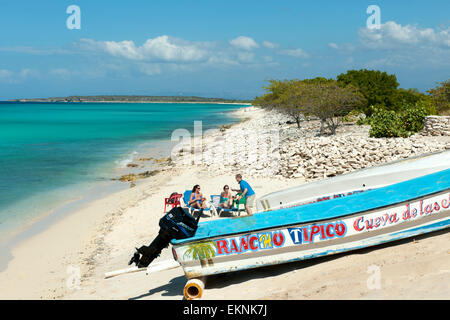 Dominikanische Republik, Südwesten, Halbinsel Baoruco, Cabo Rojo, Bahia de los Aquilas Foto Stock