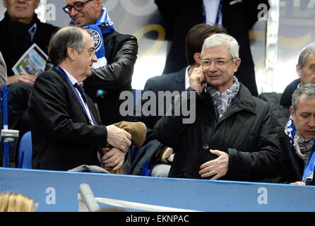 NOEL LE GRAET / CLAUDE BARTOLONE - 11.04.2015 - Bastia / PSG - Finale de la Coupe de la Ligue 2015.Photo : Visual icona / Sport Foto Stock