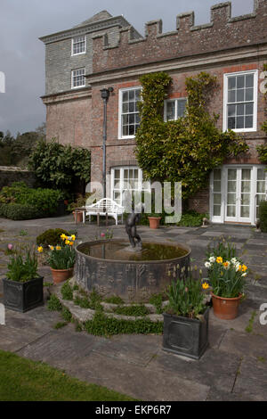 Ince Castle nr Saltash Cornwall,costruita intorno al 1642 ed è la casa di Lord e Lady Boyd con bel giardino che sono aperti pubblici. Foto Stock