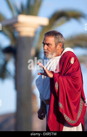 Cartaginesi e Romani Festival. Senatore Romano Foto Stock