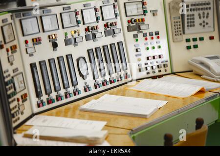 Sala di controllo Foto Stock