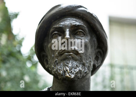 Scultura di Maimonide, filosofo ebreo, Cordoba, Spagna Foto Stock