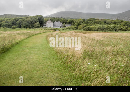 Prati presso Il Derrynane House, Caherdaniel, Killarney, County Kerry, Irlanda Foto Stock