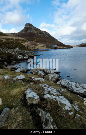 Llynau Cregennan vicino Cadair Idris. Foto Stock