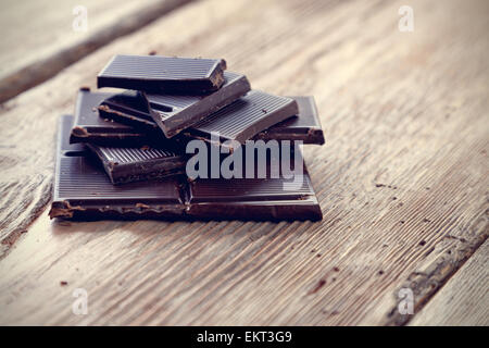 Cioccolato fondente Foto Stock