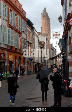 Street, Rue du Taur, Toulouse, Midi-Pirenei, Francia Foto Stock