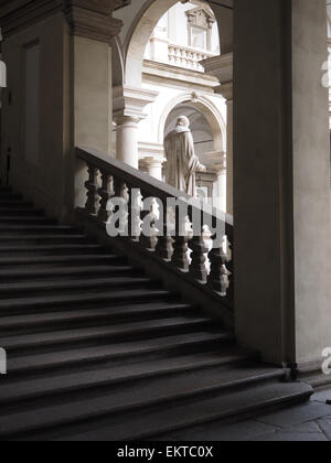 Accademia di Belle Arti di Brera, Via via Brera, Milano, Lombardia, Italia, Europa Foto Stock