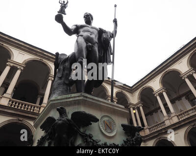 Statua di Napoleone, Accademia di Belle Arti di Brera, Via via Brera, Milano, Lombardia, Italia, Europa Foto Stock