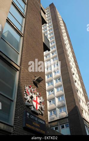 Middlesex street station wagon di alloggiamento, Londra, Inghilterra Foto Stock