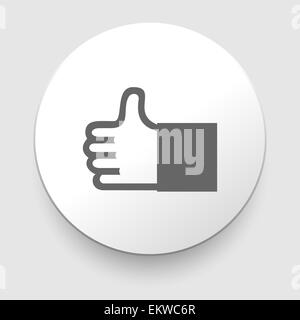 Vector thumb up icona Foto Stock
