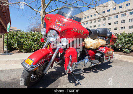 Moto Harley Davidson a tema motorizzazione antincendio - USA Foto Stock