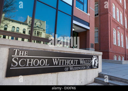 Scuola senza mura - Washington DC, Stati Uniti d'America Foto Stock