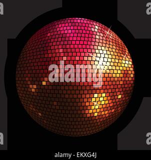 Shiny discoteca sfondo sferico Illustrazione Vettoriale