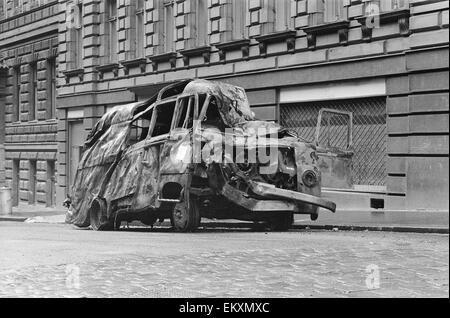 Praga, Cecoslovacchia. La Primavera di Praga, un periodo di liberalizzazione politica in Cecoslovacchia durante l'epoca del suo dominio da parte dell'Unione Sovietica dopo la Seconda Guerra Mondiale. Agosto 1968. Foto Stock