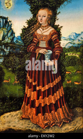 Lucas Cranach il Vecchio ( Kronach 1472 - 1553 Weimar ) Santa Maddalena 1525 il tedesco in Germania Foto Stock