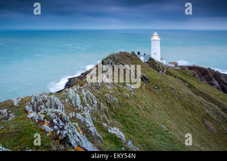 Il punto di inizio del faro, Prawle Est, Sud prosciutti, Devon, Inghilterra, Regno Unito, Europa. Foto Stock