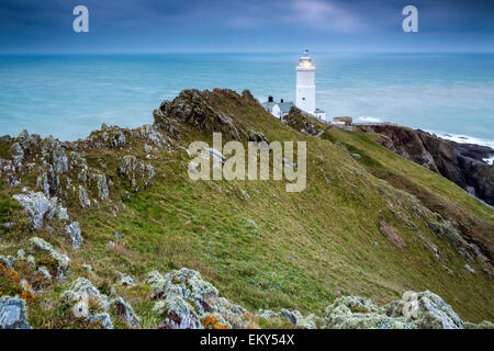 Il punto di inizio del faro, Prawle Est, Sud prosciutti, Devon, Inghilterra, Regno Unito, Europa. Foto Stock