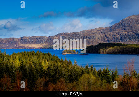 Loch Maree, Highlands della Scozia Foto Stock