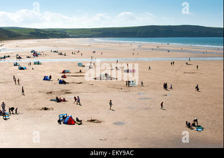 Woolacombe Beach North Devon England Gran Bretagna UK Europa Foto Stock