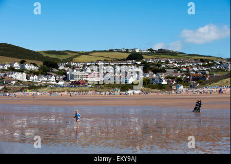Woolacombe Beach North Devon England Gran Bretagna UK Europa Foto Stock