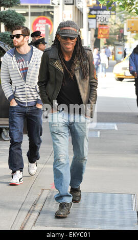 Dave Matthews Band stati Boyd Tinsley spotted fuori e circa a New York con: Boyd Tinsley dove: Manhattan, New York, Stati Uniti quando: 10 Ott 2014 Foto Stock