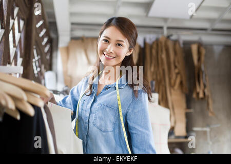 Femmina designer di moda Foto Stock