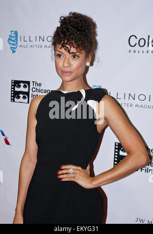 Il cinquantesimo Chicago International Film Festival del xviii annuale prospettive nero programma: "Al di là delle Luci' e 'parole con dèi' AMC a est del fiume Theatre - Arrivi con: Gugu Mbatha-Raw dove: Chicago, Illinois, Stati Uniti quando: 10 Ott 2014 Foto Stock