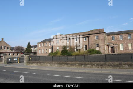 Ex edificio di forfar academy scozia aprile 2015 Foto Stock