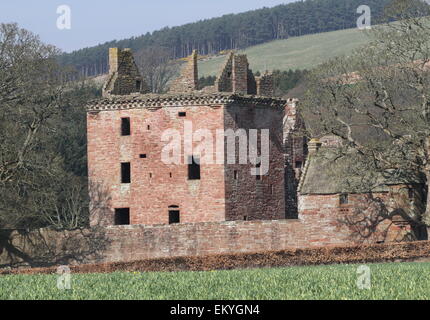 La rovina del castello edzell scozia aprile 2015 Foto Stock