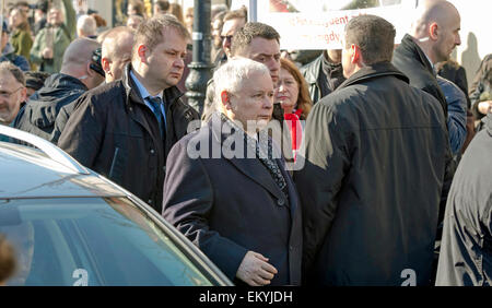 Polonia, Varsavia: Jaroslaw Kaczynski, ex primo Ministro e leader del Partito Legge e Giustizia. Foto Stock