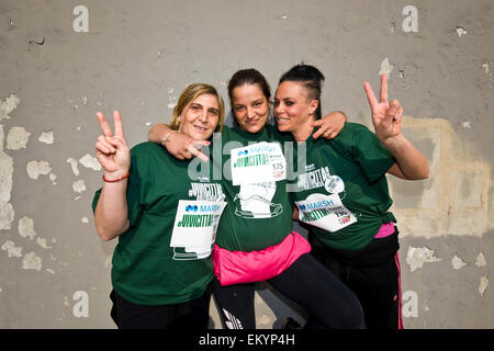 L'Italia, Milano, interno del carcere di Bollate, maratona Vivicittà Foto Stock