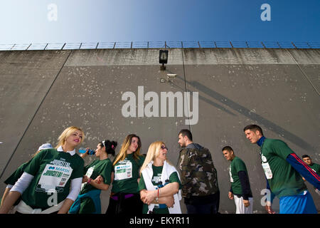 L'Italia, Milano, interno del carcere di Bollate, maratona Vivicittà Foto Stock