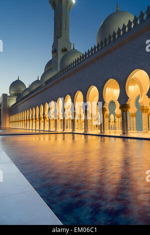 Sheikh Zayed Grande moschea Foto Stock